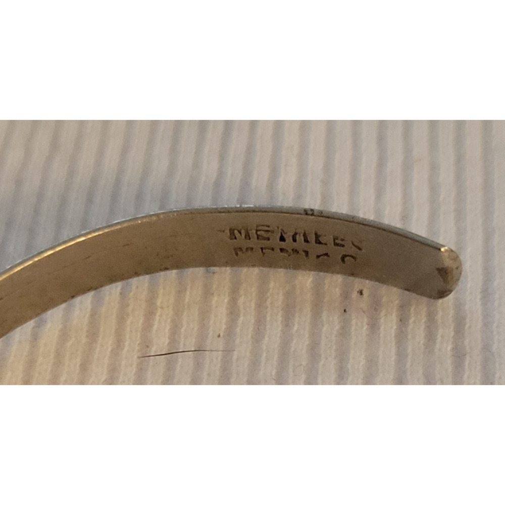 Vintage bracelet silver toned mexico - Picture 4 of 9